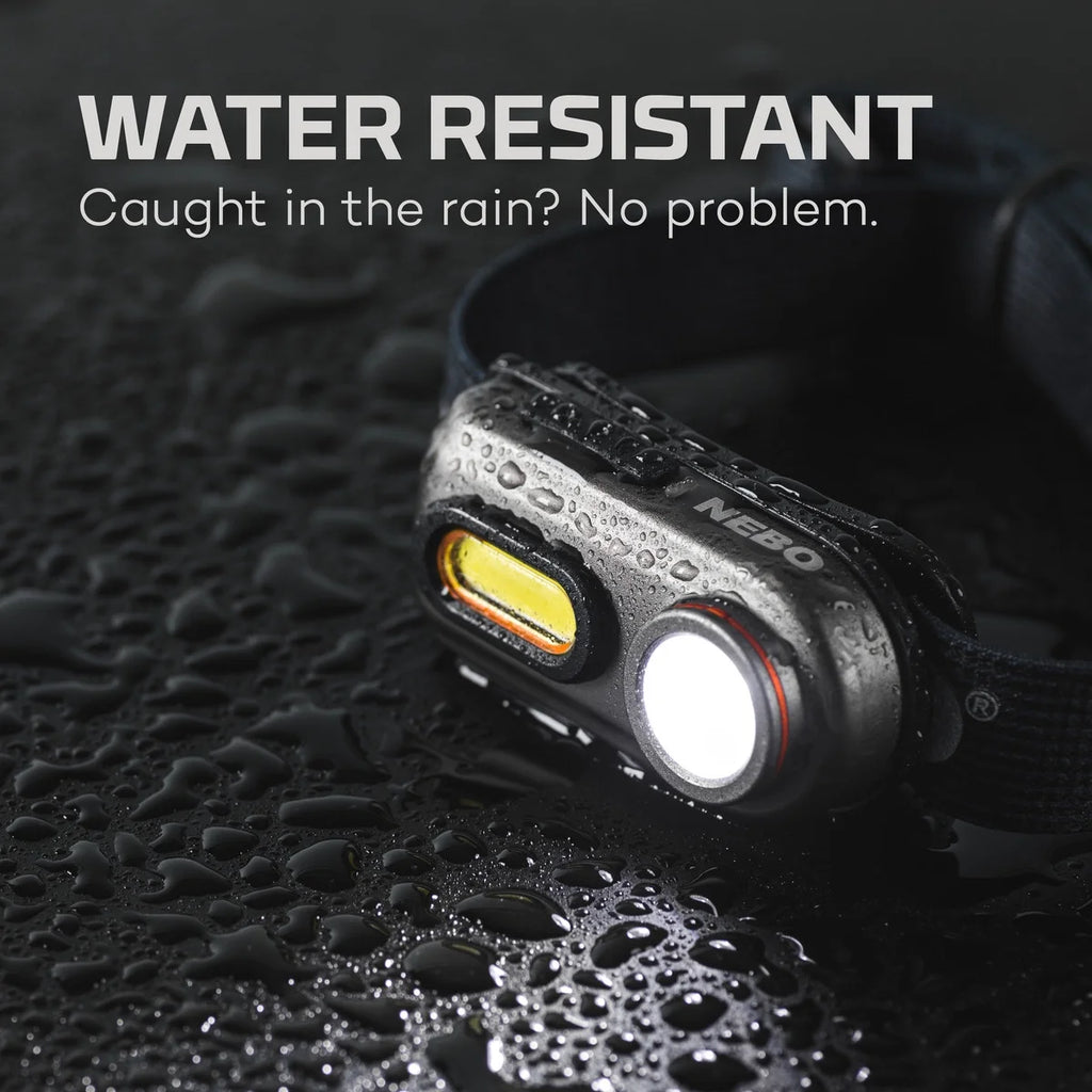 (2 Pack)  Einstein 400 Lumen COB LED Gray Rechargeable Headlamp