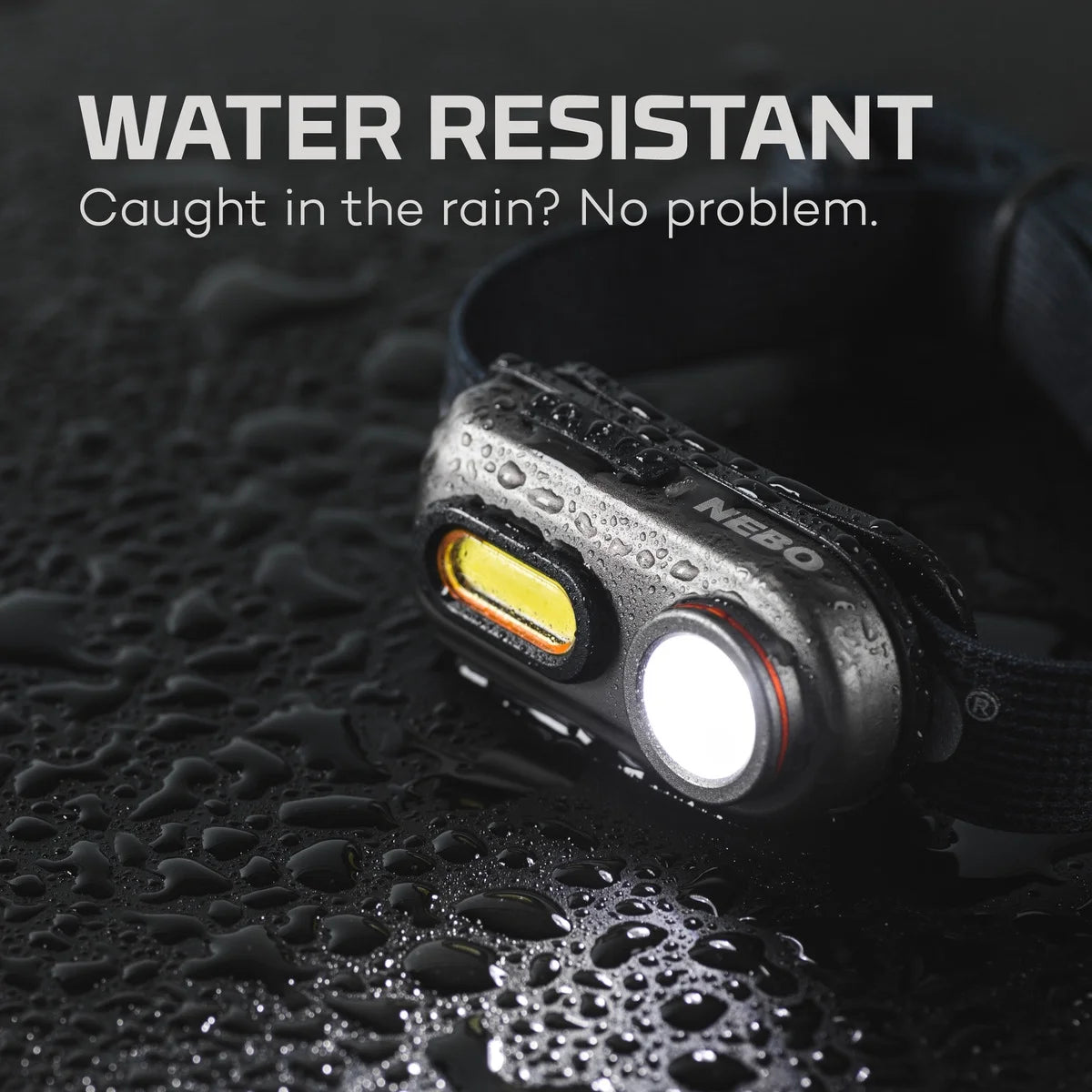 (2 Pack)  Einstein 400 Lumen COB LED Gray Rechargeable Headlamp